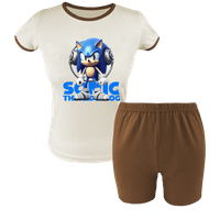Krótka Piżama dziecięca Sonic - Szybki jak błyskawica