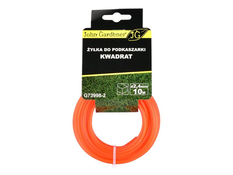 ŻYŁKA TNĄCA DO KOS I PODKASZAREK 2,4 MM 10 MB JG G73998-2 KWADRAT zdjęcie 1