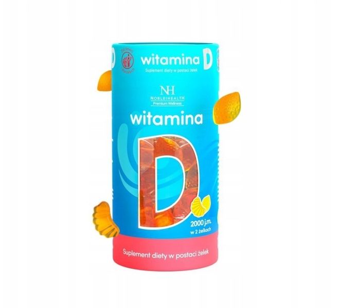 Noble Health, Witamina D, żelki, 180 g zdjęcie 1