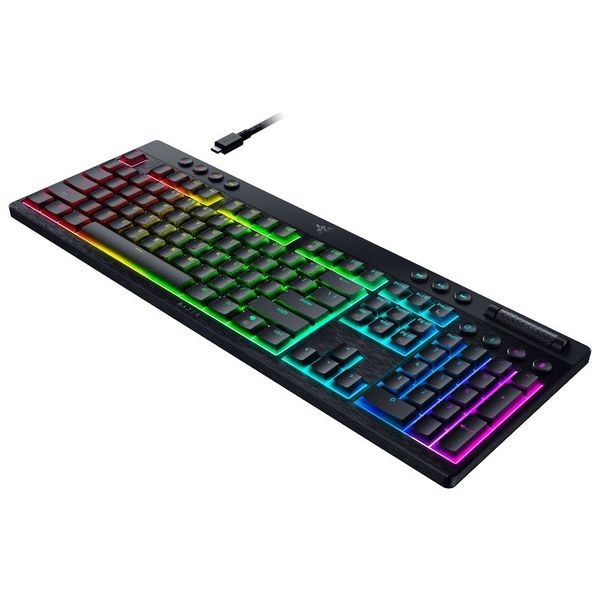 razer blackwidow v4 low-profile hyperspeed (green switch) - us layout zdjęcie 2