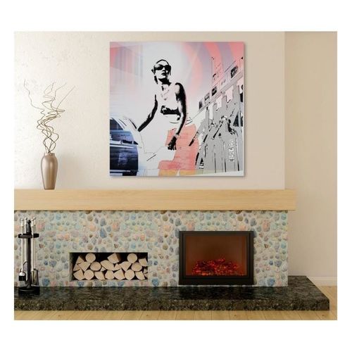 Deco Panel, Kobieta przy samochodzie 40x40 na Arena.pl