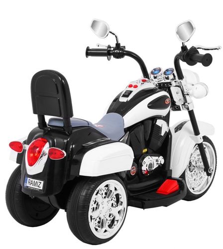 Motorek Chopper Nightbike Biały na Arena.pl