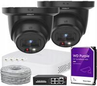 Zestaw Monitoringu IP 2 Kamery DAHUA 8Mpx WizSense Dual Light + REJESTRATOR