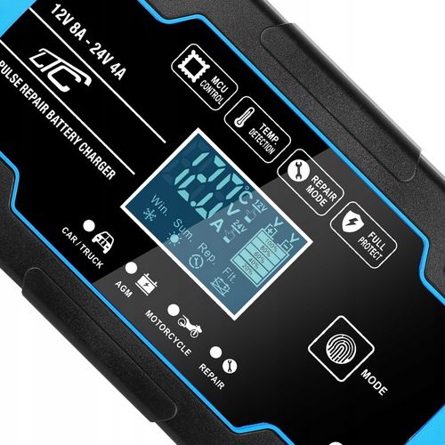 PROSTOWNIK AUTOMATYCZNY SAMOCHODOWY FUNKCJA NAPRAWY DO AKUMULATORÓW 12V 24V na Arena.pl