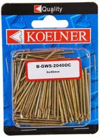 gwoździe stolarskie 2,0x40mm ocynk, [op 100]