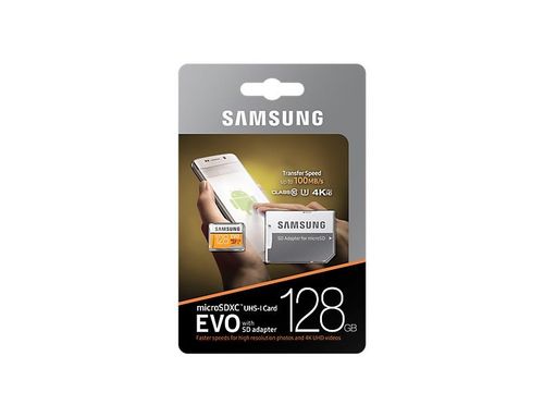 Samsung memory card Evo micro SDXC 128GB Class 10 na Arena.pl