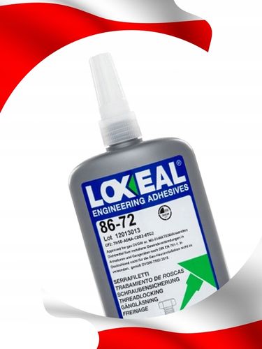 KLEJ DO GWINTÓW ŚRUB MOCNY LOXEAL 86-72 NAJWYŻSZA JAKOŚĆ POŁĄCZENIA 250 ml na Arena.pl