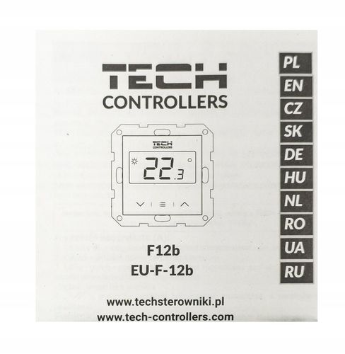 STEROWNIK REGULATOR TERMOSTAT POKOJOWY PODTYNKOWY BIAŁY F-12B TECH L-X TECH na Arena.pl