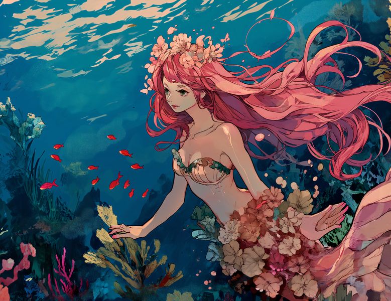 Plakat 65x50cm Nimfa Oceanu zdjęcie 1