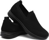 Męskie buty wsuwane News 25MN02-8845 - czarne 43