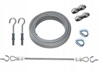 Z1 Linka stalowa ŻYŁKA do zasłon ogrodowych 2m