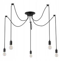 Lampa sufitowa wisząca żyrandol LED 5xE27 oprawa LOFT PAJĄK