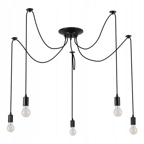 Lampa sufitowa wisząca żyrandol LED 5xE27 oprawa LOFT PAJĄK na Arena.pl