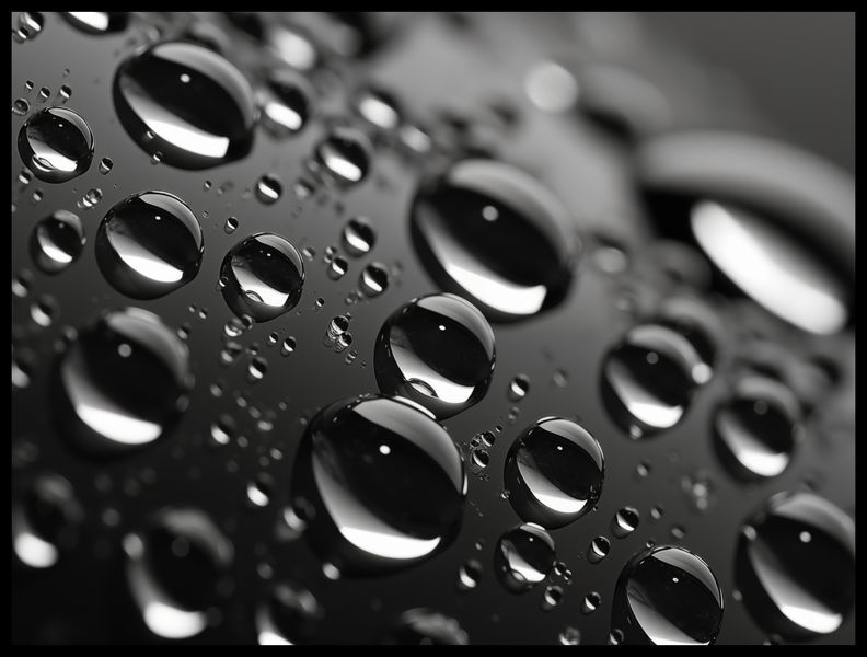 Plakat 80x60cm Mikrokosmos Kropelek zdjęcie 2