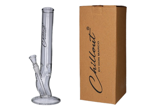 Bongo Szklane Chillout 40 cm Profilowane Fajka Wodna z Lodową Komorą na Arena.pl