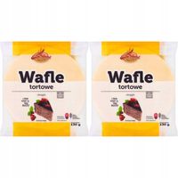 Eurowafel Wafle tortowe okrągłe 130 g x 2 sztuk