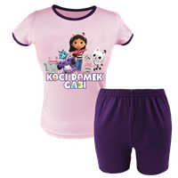 Krótka Piżama dziecięca - Koci Domek Gabi