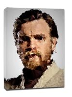 POLYamory - Obi-Wan Kenobi, Gwiezdne Wojny Star Wars - obraz na płótnie 20x30 cm