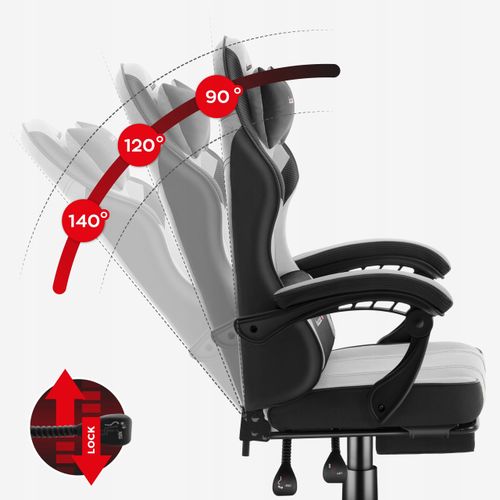 Fotel gamingowy Huzaro Force 3.7 Grey na Arena.pl