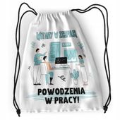 Plecak Powitanie W Pracy Sportowy Szkolny Worek Z Nadrukiem Ze Zdjęciem