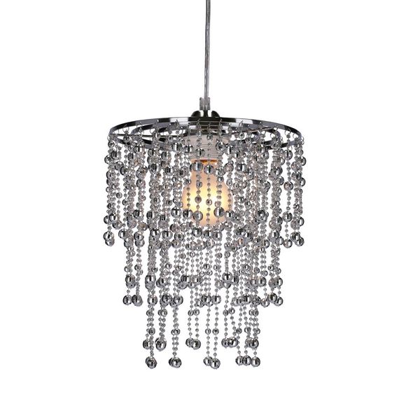 Roni lampa wisząca 1x60W E27 abażur chromowy zdjęcie 5