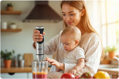 Blender ręczny 1500W czarny Berdsen tytanowe ostrza wielofunkcyjny 6w1 na Arena.pl