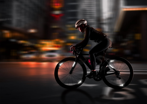 Odblaski naklejki rowerowe na ramę koło Blincc Hex YL 360 stopni widoczności na Arena.pl