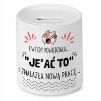 Skarbonka Na Pożegnanie Z Pracy Na Prezent Z Nadrukiem Ze Zdjęciem