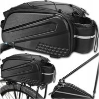 SAKWA ROWEROWA TORBA NA BAGAŻNIK ROWER ODBLASKOWA KUFER POJEMNA USZTYWNIANA