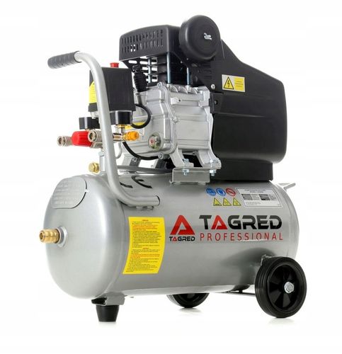 SPRĘŻARKA POWIETRZA KOMPRESOR OLEJOWY 3,4KM 24L + ZESTAW PNEUMATYCZNY na Arena.pl