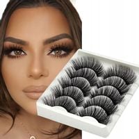 SZTUCZNE RZĘSY 3D 5 PAR RZĘS Są Długie 20mm