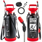 OPRYSKIWACZ CIŚNIENIOWY RĘCZNY 8L NA RAMIĘ OGRODOWY REGULOWANA DYSZA