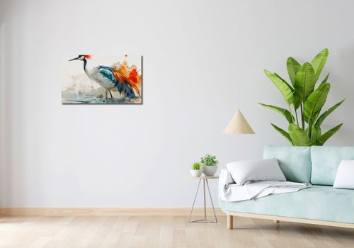 Obraz 70x40cm Żuraw w Akwareli na Arena.pl