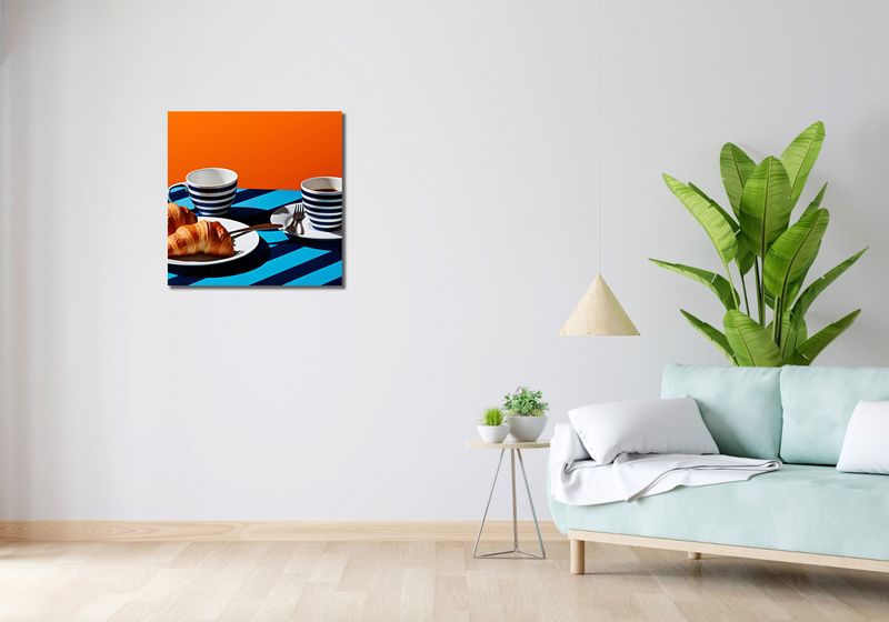 Obraz 60x60cm Croissanty zdjęcie 2