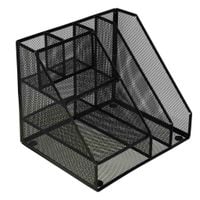 ORGANIZER NA BIURKO PRZYBORNIK BIURKOWY METALOWY 6 KOMÓR