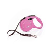 Smycz automatyczna Flexi S taśm 5m, 15kg różowa