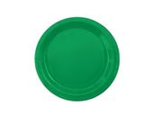 Talerzyki, jednokolorowe VP, butelkowa zieleń, 18 cm, 6 szt.
