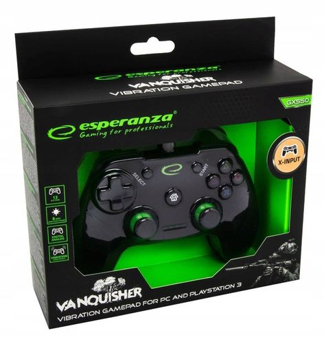 GAMEPAD KONTROLER PAD DO PC PS3 WIBRACJE USB WIN11 na Arena.pl