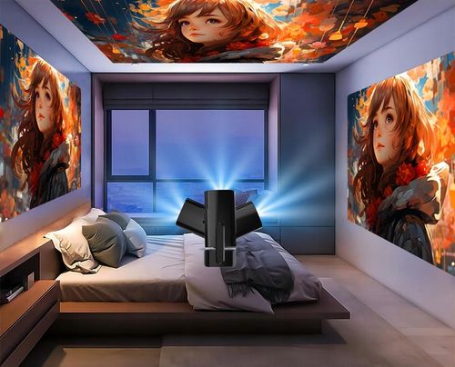 PRZENOŚNY PROJEKTOR RZUTNIK ANDROID SMART TV WIFI FULL HD + ETUI na Arena.pl