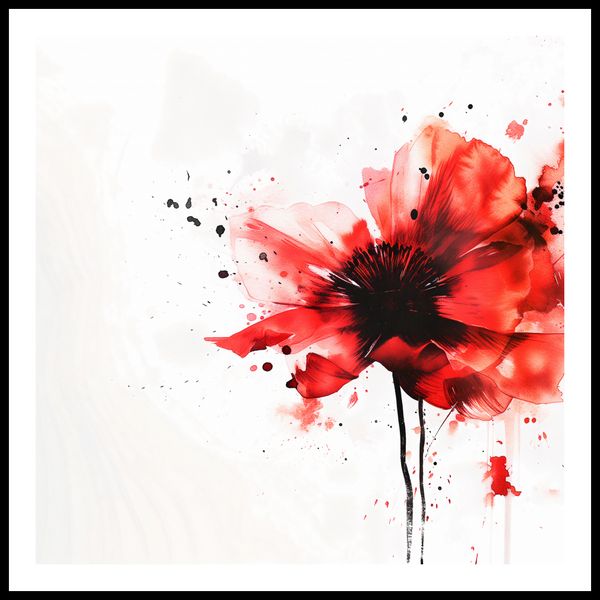 Plakat 90x90cm Płynna Akwarela zdjęcie 3