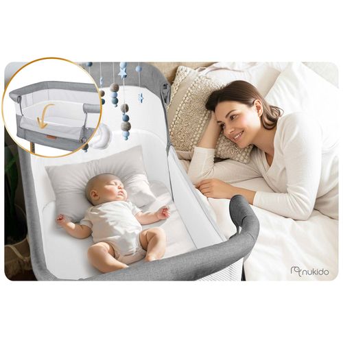 Łóżeczko dziecięce składane turystyczne dostawka Nukido NK-243 na Arena.pl