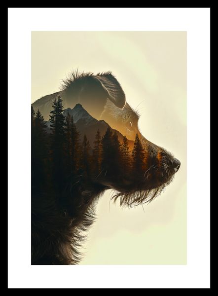 Plakat 20x30cm Psi Duch Lasu zdjęcie 3