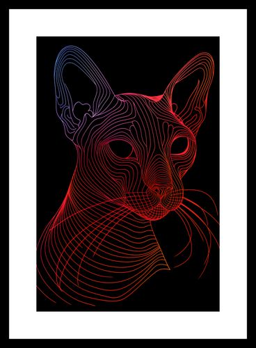 Plakat 20x30cm Cyfrowa Kocica na Arena.pl