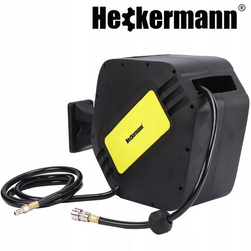 WĄŻ PNEUMATYCZNY ZWIJAK AUTOMATYCZNIE ZWIJANY DO KOMPRESORA BĘBEN 20m + 2m na Arena.pl