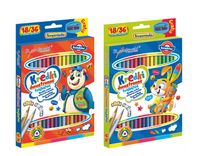 Kredki Bambino Dwustronne 18/36Kol 18Cm A'8 4957