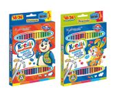 KREDKI BAMBINO DWUSTRONNE 18/36KOL 18CM A'8 4957