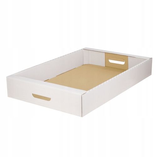 10x Tacka na CIASTO biała 60x40x9 cm karton pudełko na TORT CIASTKA na Arena.pl