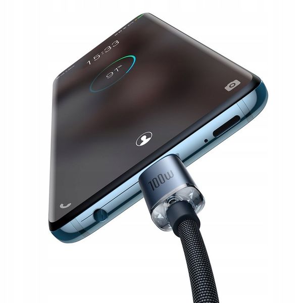 BASEUS SZYBKI KABEL PD USB C 100W 5A MOCNY PRZEWÓD DO TELEFONU KOMPUTERA 2m zdjęcie 11