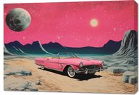 Obraz 100x70cm Kabriolet W Kosmosie