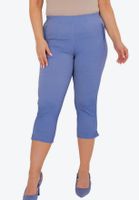 Spodnie cygaretki damskie rybaczki 3/4 z kieszeniami 5XL/50 NIEBIESKIE